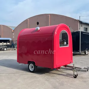 Chariot de rue standard UE pour mini-glaces et bonbons, chariot à hot-dogs, camion de restauration rapide, remorque alimentaire mobile - Product Image 1