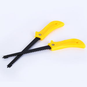 Sierra de mano Double Pine con hoja de 170 mm, mango de TPR y 24 dientes para cortar madera - Product Image 1