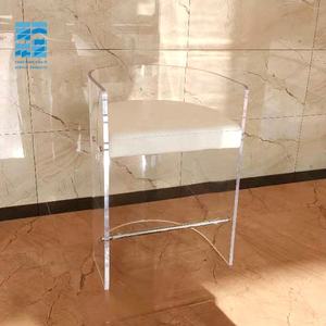 OEM акриловые стулья, акриловый стул, высокий барный стул, современный акриловый барный стул - Product Image 4