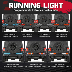 2 barres lumineuses LED tout-terrain de 19 pouces avec feux de freinage, de direction, de positionnement et de stationnement pour camionnette, feux arrière 12V - Product Image 6