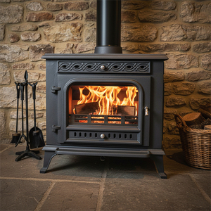 Cheminée autoportante en fonte au design européen, <span class=keywords><strong>à</strong></span> <span class=keywords><strong>bois</strong></span>, avec contrôle réglable du flux <span class=keywords><strong>d</strong></span>'air, vente en gros usine - Product Image 5