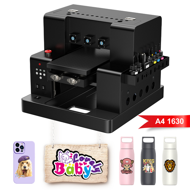 Newest A4 UV Printer, Phone case Plastic Card Transparent Business Card Pen Printing Machine