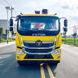 Camión de Remolque Premium 4x2 Foton Ollin de 8 Toneladas con Grúa de Plataforma Plana en Venta - Product Image 5