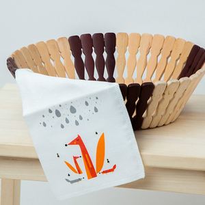 Ensemble de serviettes pour bébé en mousseline douce 25*25cm, imprimé <span class=keywords><strong>arbre</strong></span> mignon, coton, <span class=keywords><strong>mouchoir</strong></span> pour enfants - Product Image 3