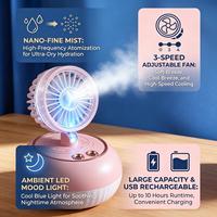 Nouvel Arrivage : Humidificateur Portable USB à Brume Fraîche avec Ventilateur, Diffuseur d'Huiles Essentielles pour Maison, Camping, Bureau