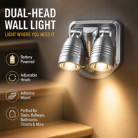 Lampe multifonctionnelle d'intérieur 4 * AA Dry Battery PIR Motion Sensor Wall Lights for Bedroom Hotel Wall Wireless Cabinet Light