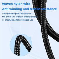 Venta caliente 1M 2M Cable DE DATOS Usb Cable DE DATOS trenzado de nylon Cable de carga Usb de carga rápida para teléfonos Android