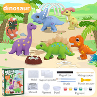 Kinder pädagogische Kunst handwerk Mini Färbung Graffiti Puppe Dinosaurier Einhorn Kreative Gips Malerei Form Zeichnung Kit Spielzeug