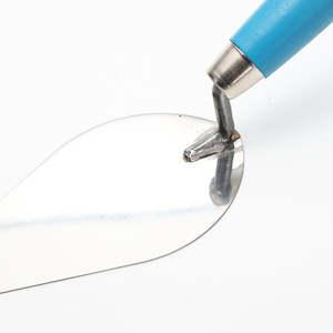 Truelle à plâtrer en acier inoxydable pointue avec manche ergonomique en plastique, lame plate, truelle de maçonnerie pour ciment, mortier, béton - Product Image 5