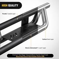 NEWWIND Marchepieds latéraux noirs mats pour Dodge Ram Quad Cab 09-18 Accessoires extérieurs