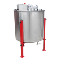 Extracteur de miel électrique 8 cadres en acier inoxydable, centrifugeuse, agitateur, séparateur de miel et de cire, équipement de rotation des rames de ruche
