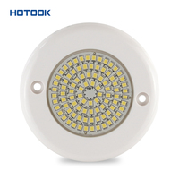 HOTOOK Tuya lampu LED bawah air Wifi, lampu LED kolam renang Super tipis Mini 12V RGBW IP68 tahan air Resin isi PC