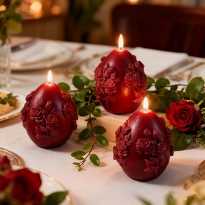 แม่พิมพ์เทียนหอมลายดอกไม้ TangChu สไตล์ INS งานฝีมือตกแต่งบ้าน ของตกแต่งหินอโรมา แม่พิมพ์ซิลิโคนรูปทรงไม่สม่ำเสมอ - Product Image 1