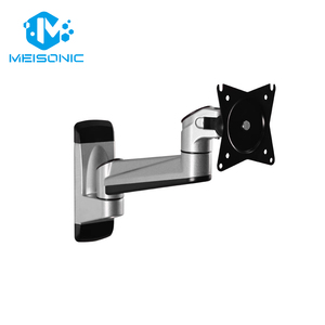 Bras de support mural inclinable à 90 degrés pour écran d'ordinateur LCD AE10W, couleur argent, capacité de charge de <span class=keywords><strong>8</strong></span> kg, 32 pouces, en alliage d'aluminium - Product Image 6