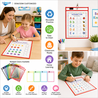 Carpeta de Presentación de Material PE, Reutilizable, de Plástico Colorido, con Bolsillo para Archivos, para Profesores Escolares, Directo del Proveedor
