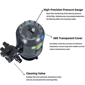 Diamètre 52 65 75 90cm couvercle transparent Design visuel <span class=keywords><strong>filtre</strong></span> à <span class=keywords><strong>sable</strong></span> de filtration de piscine enduit de gel pour piscine et spa - Product Image 4