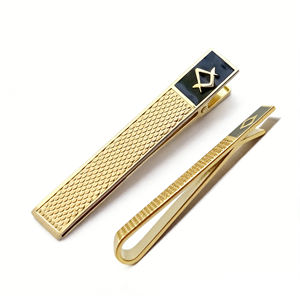 Clip de <span class=keywords><strong>cravate</strong></span> maçonnique en cuivre de 2 pouces, 8 mm * 50 mm, ton or, symbole maçonnique, barre de <span class=keywords><strong>cravate</strong></span> pour hommes - Product Image 3