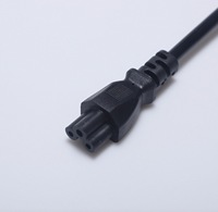 Cable de Alimentación Estándar Italiano de 3 Puntas a C5, Cable de Alimentación de Cobre Puro de 10 A y 250 V CA para Computadora Portátil, Adaptador de Corriente de 1,5 M