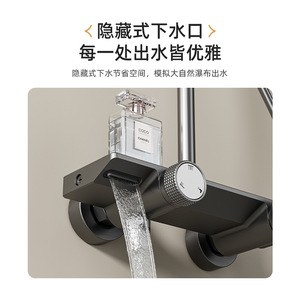 Shower Set Round Adjustable Spray Rain Shower High Pressure Corrosion Prevention Bath Hardware - Product Image 5