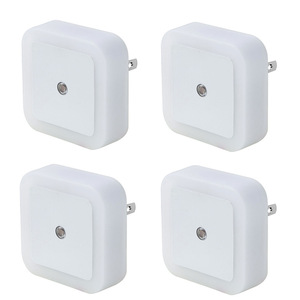 Luz de noche de inducción <span class=keywords><strong>LED</strong></span> blanca moderna, <span class=keywords><strong>Sensor</strong></span> inteligente enchufable, dormitorio cuadrado, mesita de noche, Material de PC, cuerpo de lámpara al por mayor - Product Image 3