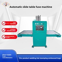 Machine de fusion de Table coulissante automatique en PVC multi-stations haute puissance 25Kw nouvelle soudeuse en plastique de doublure de casque complexe de semelle intérieure Eva