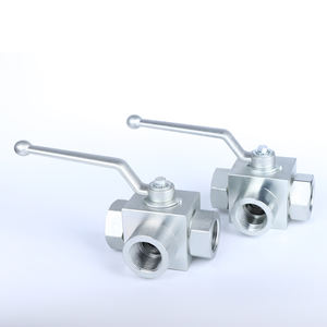 Válvula de bola de la serie de orificios de montaje a un lado con orificios Válvula de bola hidráulica KHB Válvula de bola KHB de acero inoxidable - Product Image 3