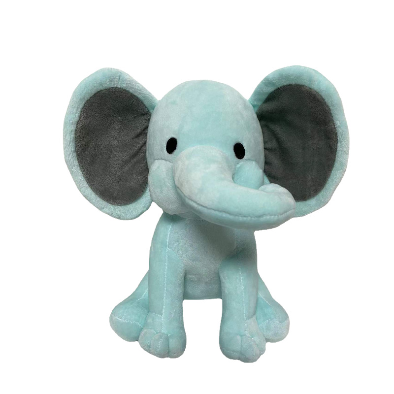 Peluche Éléphant bleu clair