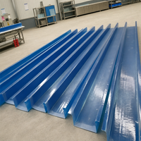 Gouttière de toit industrielle en PRV (polymère renforcé de fibres de verre) imperméable et ignifuge – Durable et résistante à la chaleur pour serres et entrepôts