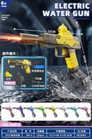 Pistola de Agua Eléctrica Automática para Niños, Estilo SMG, Gran Capacidad, Diseño de Dibujos Animados, Pistola de Agua con Luz LED
