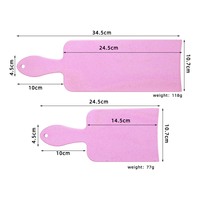 Ensemble d'outils professionnels de coiffure de salon de haute qualité avec logo personnalisé, rose, 9 pièces, en nylon et plastique durable, comprenant des brosses et un bol pour la coloration des cheveux