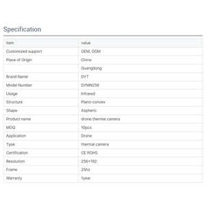 Caméras et scanners thermiques Open Fly 256*192 CVBSFPV 100g - Product Image 1