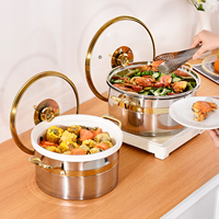 Chauffe-plat de luxe de haute qualité pour mariage, équipement de buffet et de restauration