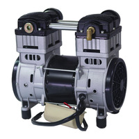 Compresseur d'air sans huile JD Silent 1hp 2hp 3hp 550w 750w 1500w, tête de pompe 60-140 L/min, moteur de compresseur d'air dentaire