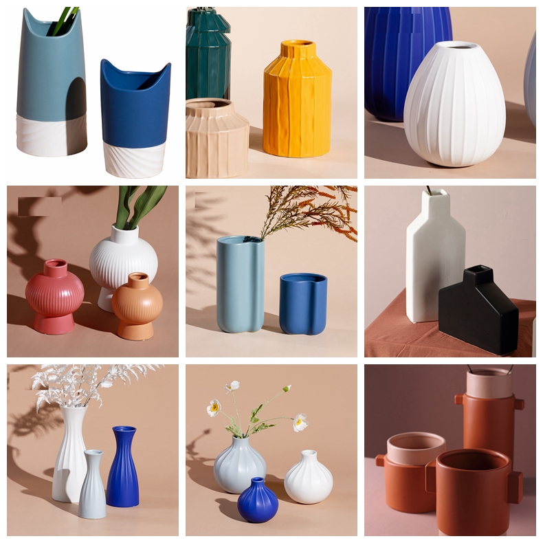 Creative elegant living room table home flower arrangement ceramic vases