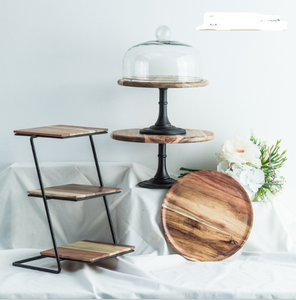 Cake Stand 2 Tiers Wooden <strong>Trays</strong> 3 Tiers Acacia Wood Wedding Birthday <strong>Dessert</strong> Table Decoration Wooden Cake <strong>Tray</strong> <strong>Dessert</strong> <strong>Tray</strong> - Product Image 5