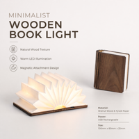 Lampe pliable sans fil personnalisée de la collection Dubaï, format mini, aimant de réfrigérateur, 300 mAh, lumière chaude RGB, pour musées et magasins