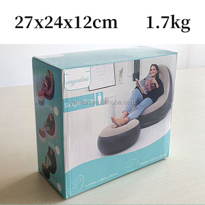 Mart Custom Indoor Outdoor PVC Flocking <b>Inflatable</b> <b>Sofa</b> Chair Leisure Legless <b>Inflatable</b> Air <b>Sofa</b> - Product Image 5