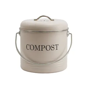 Custom Indoor Worm Compost Bin Easy Operation Hanging Trash Garbage Storage Bucket Sustainable Standing Structure Kitchen Use