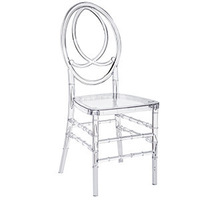 Chaise Napoléon en résine transparente pour mariage Chaise moderne abordable en plastique blanc pour événement et mariage