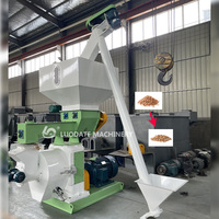 1.5 TPH Machine à granulés de copeaux de bois granulateur de sciure de bois CE ligne de granulés de biomasse de paille de haute qualité