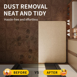 Alfombra de Entrada Rectangular Antideslizante Sally Hemp con Suela de Goma, de Fibra de Poliéster para Uso Doméstico con Patrón Geométrico - Product Image 4