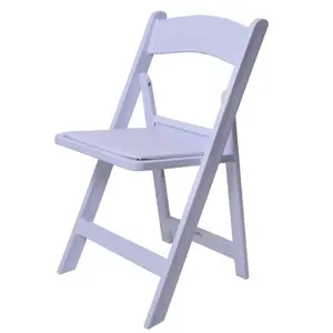 China Wholesale Hotel Dining <strong>Chairs</strong> Furniture Foldable <strong>White</strong> Plastic Frame and PU Padded <strong>Folding</strong> Wimbledon <strong>Chair</strong> - Product Image 1