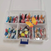 Décorations comestibles de Noël pour gâteaux : papillons et fleurs en papier gaufré pour la décoration de gâteaux, outils comestibles pour la confection de gâteaux