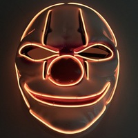 Masques unicolores phosphorescents en PP pour Pâques, Halloween, fêtes de carnaval et spectacles – Fournisseur fabricant