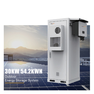 Three Phase 30KW 54KWH Outdoor Cabinet <b>Solar</b> <b>Power</b> System Complete <b>Kit</b> with Lithium Battery and <b>Solar</b> Mounting Structure - Product Image 4