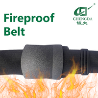 Ceinture ignifuge fabriquée avec du ruban aramide résistant au feu et une boucle anti-feu pour combinaison de pompier, uniforme de protection FR, vêtements de travail de sécurité