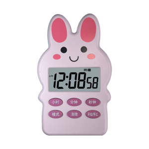Minuteur numérique visuel multifonctionnel en plastique écologique avec mode alerte silencieux et fonction de rappel de mémoire, horloge de veilleuse 24 heures pour enfants et bureau - Product Image 6