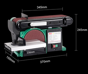 Machine à poncer le bois TGS FS-4115II 750W, bande professionnelle pour le ponçage du métal et de la pierre, disque de ponçage FS-4115II, bande FS - Product Image 1