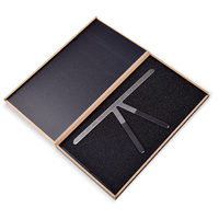 Règle à sourcils en acier inoxydable personnalisée de haute qualité avec logo, diviseur doré pour maquillage permanent
