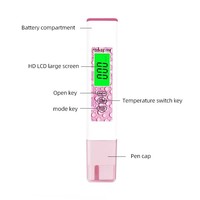 Wanbang MF-01 Testeur numérique 4-en-1 PH/EC/TDS/Température Haute Précision pour la Qualité de l'Eau avec Mesure de Conductivité